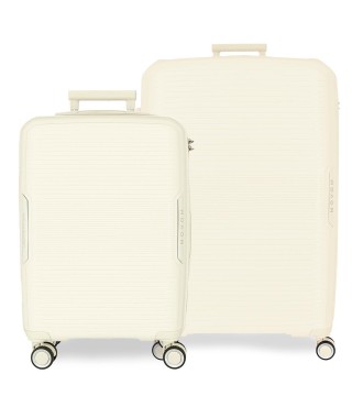 5329525 SET 2/TROLLEY PP 55-68CM.4R. MOVOM INARI BLANCO