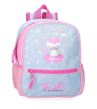 40721D2 MOCHILA ADAP. 28CM.ROLL ROAD I AM A UNICORN