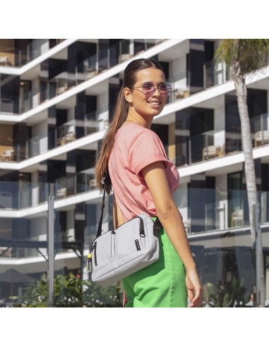 Bolso Bandolera Mujer Gabol Leire Gris Bolsos Mujer | Fraber