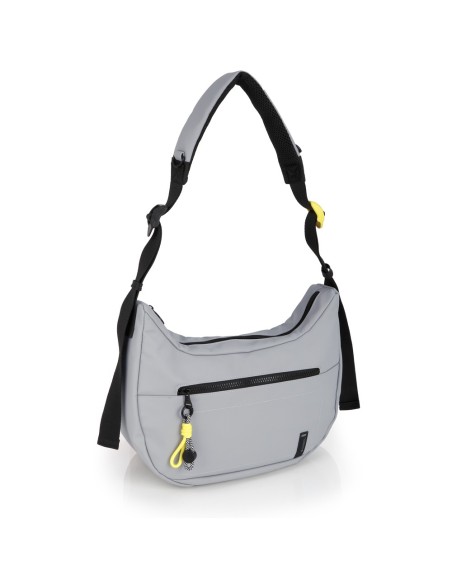 Bolso Bandolera Mujer Gabol Leire Gris Bolsos Mujer | Fraber