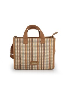 Bolso Doble Asa Corta Mujer Gabol Amore Marrón Bolsos Muj...