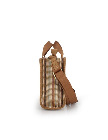 Bolso Doble Asa Corta Mujer Gabol Amore Marrón Bolsos Muj...