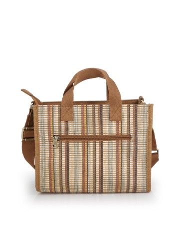 Bolso Doble Asa Corta Mujer Gabol Amore Marrón Bolsos Muj...