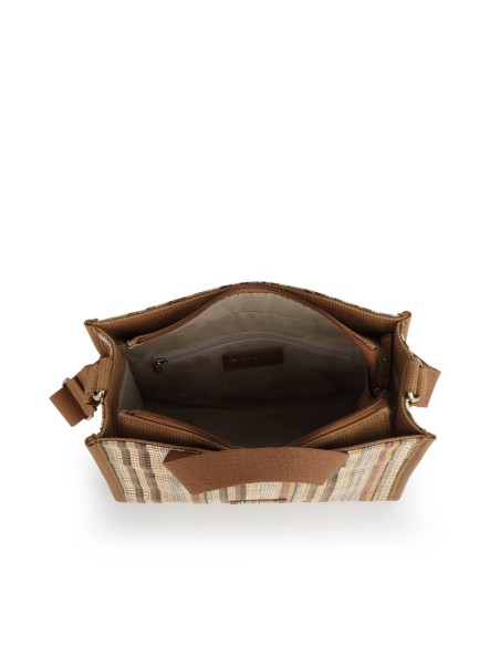 Bolso Doble Asa Corta Mujer Gabol Amore Marrón Bolsos Muj...